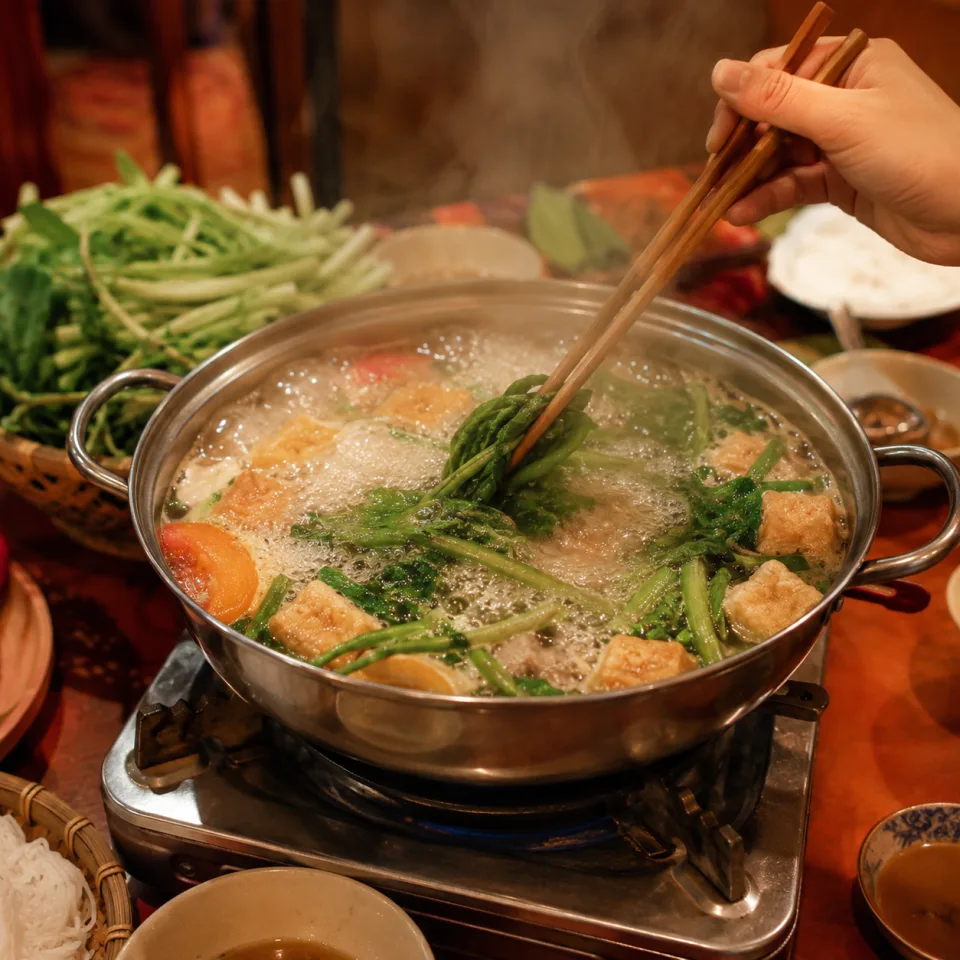 Bàn ăn tại Lộc Phát Quán